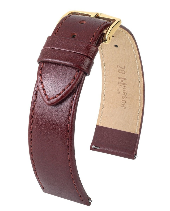 HIRSCH OSIRIS M BURGUNDY SHINY CALF 12/10MM