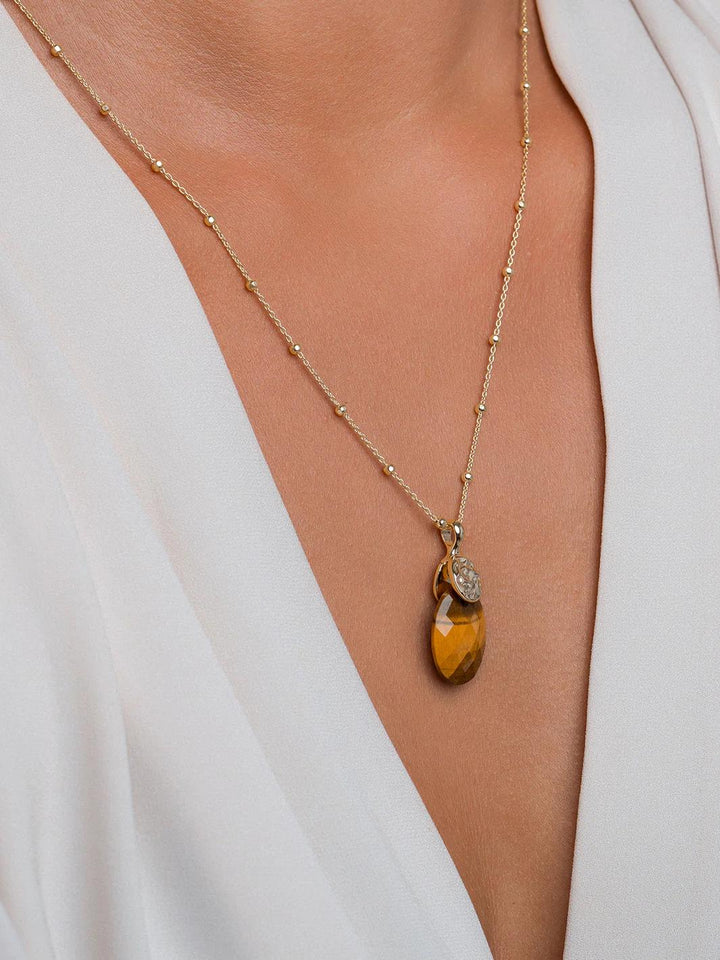 Pendant Gemstone | Medium Oval Tiger Eye PENGEM09-MO