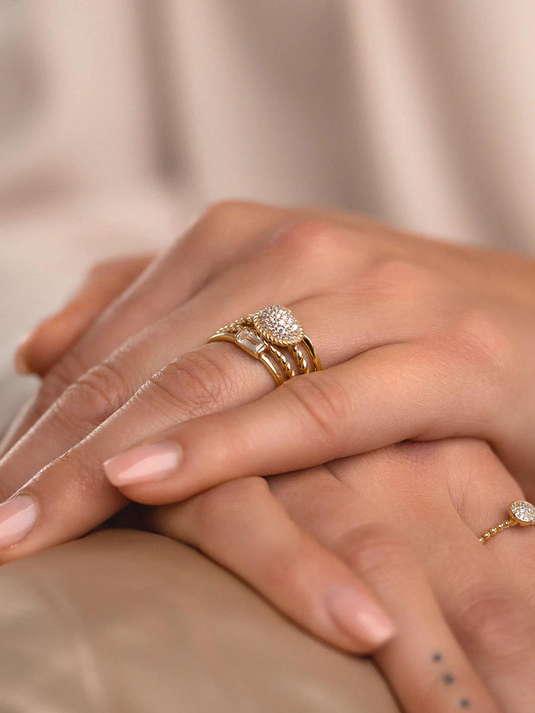 Twist Ring Additional - 9 karaat SRIG04-54