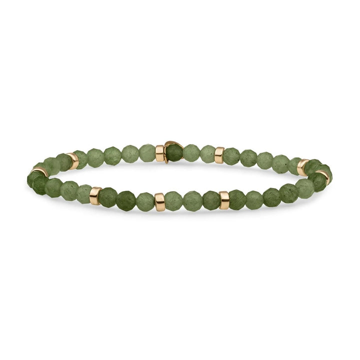 Bracelet | Lime Jade Roundel Interstellar - Gold SBG-GEM64-MIX-RDL