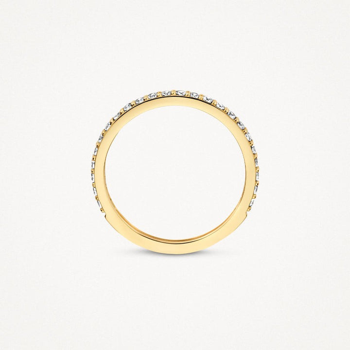 14 kt ring met pavé-zetting zirkonia's 1244YZI maat 50