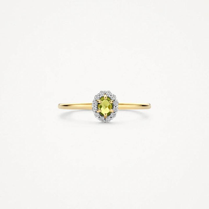 14k Geelgouden ring met Peridot 1258YGP
