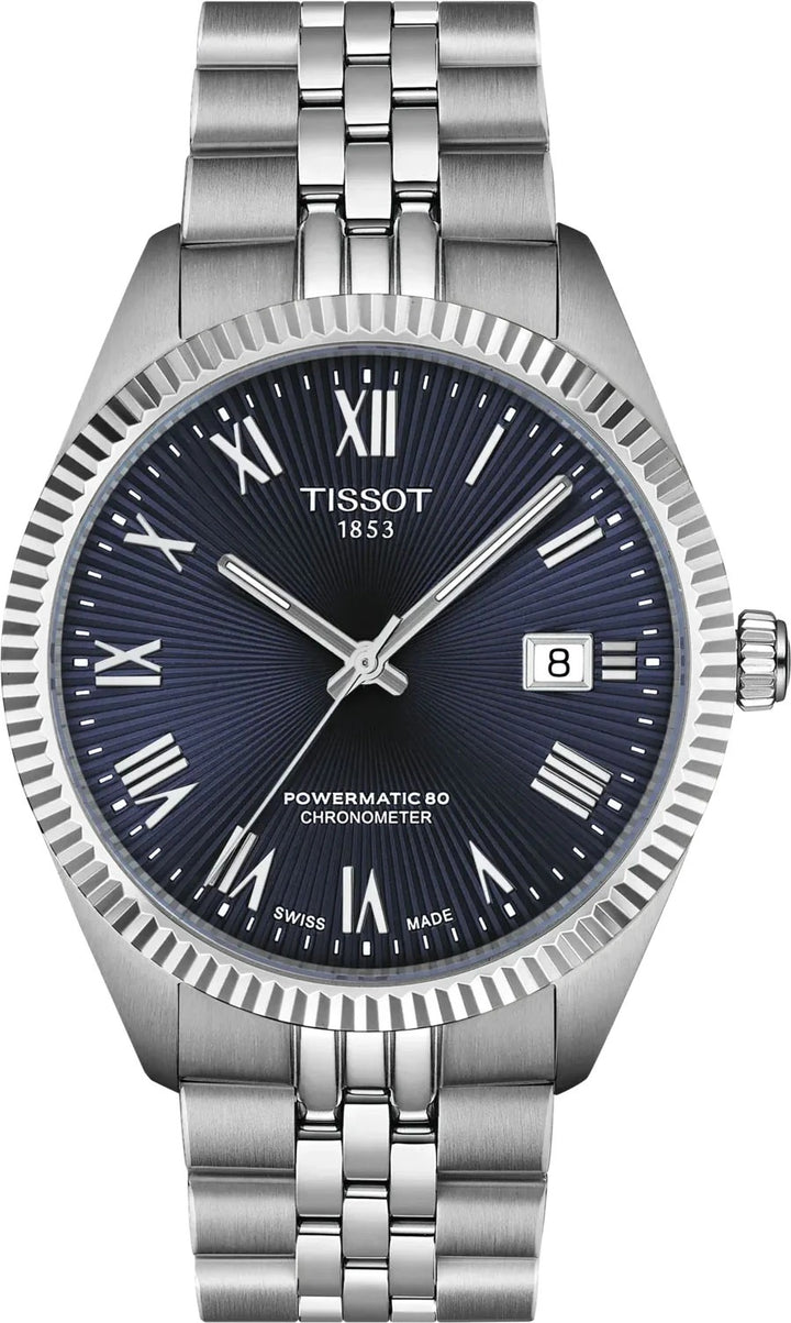 Tissot Ballade Powermatic 80 COSC 39mm Blauw – Automatisch Herenhorloge T1564081104300