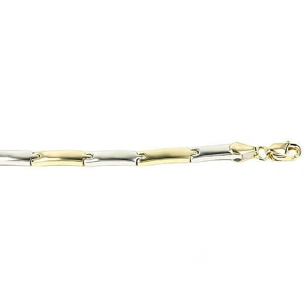 Monzario 82-A BIC 14 Karaat Bicolor Gouden Armband