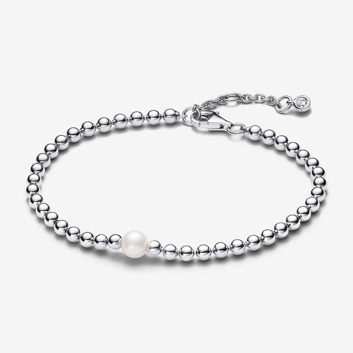 Pandora  Behandelde Gecultiveerde Zoetwaterparel en Kralen Armband 593173C01-18