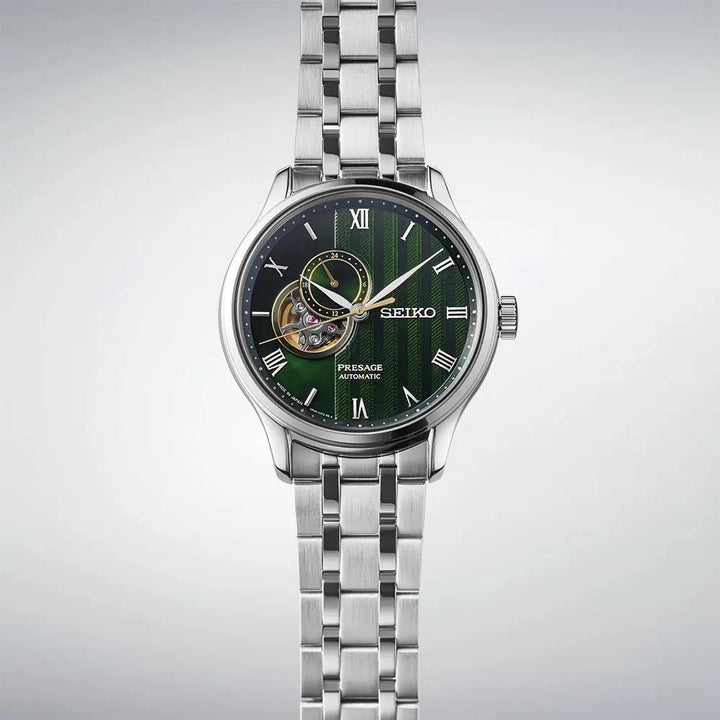 Seiko Presage Japanese Garden SSA463J1 automatisch herenhorloge groen