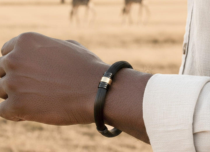 albanu armband Giraffe Stalen slot