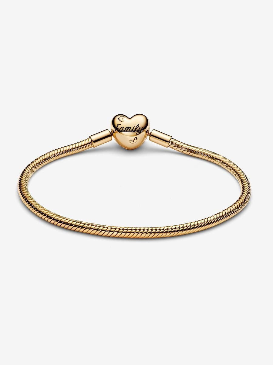 Pandora Slangenschakelarmband met stamboommotief en hartvormige sluiting 563516C01-19