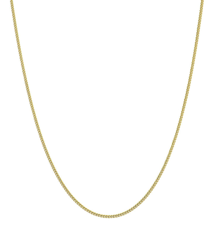 8 Karaat Geelgouden Gourmett Collier – 1,4 mm, 42 cm