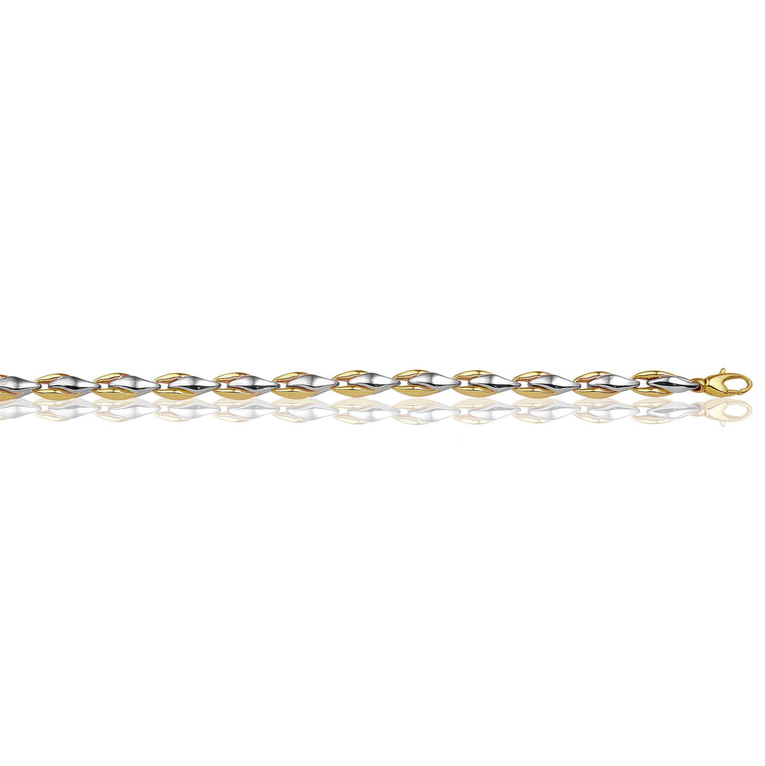 14 kt monzario armband bicolor 895-A BIC