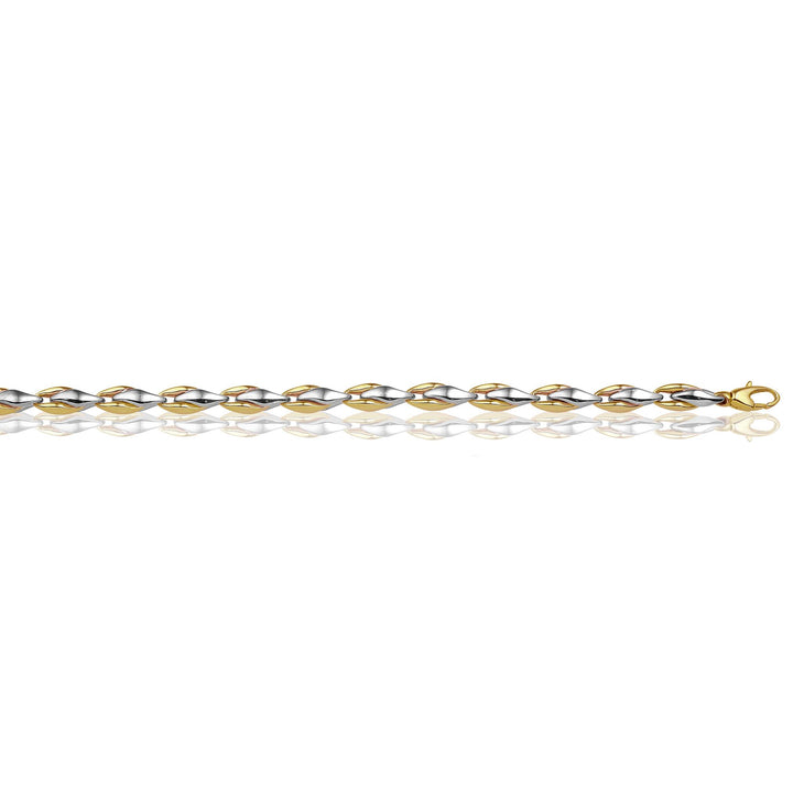14 kt monzario armband bicolor 895-A BIC