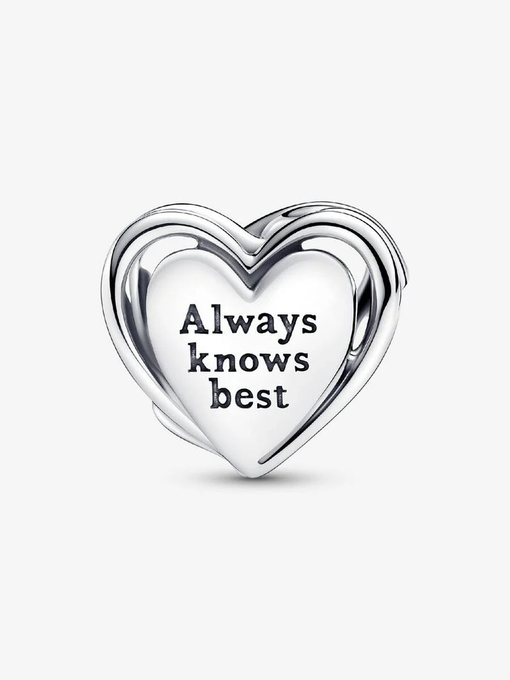 Pandora Moments 925 Sterling Silver Opengewerkte Moeder en Hart Bedel 793233C01