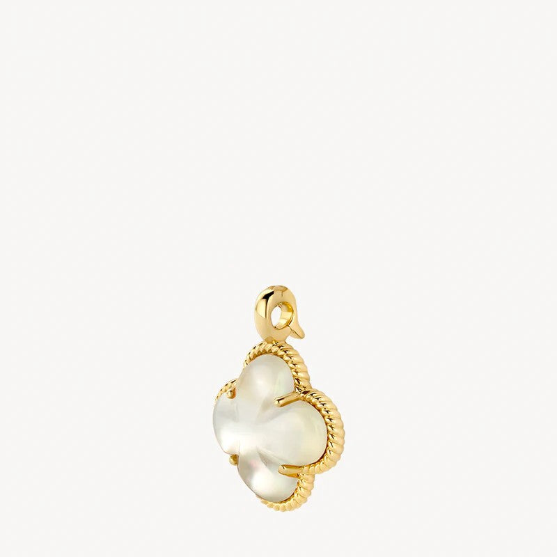 Blush Hanger 14 kt Geelgoud met Parelmoer en Bergkristal 6096YMQ