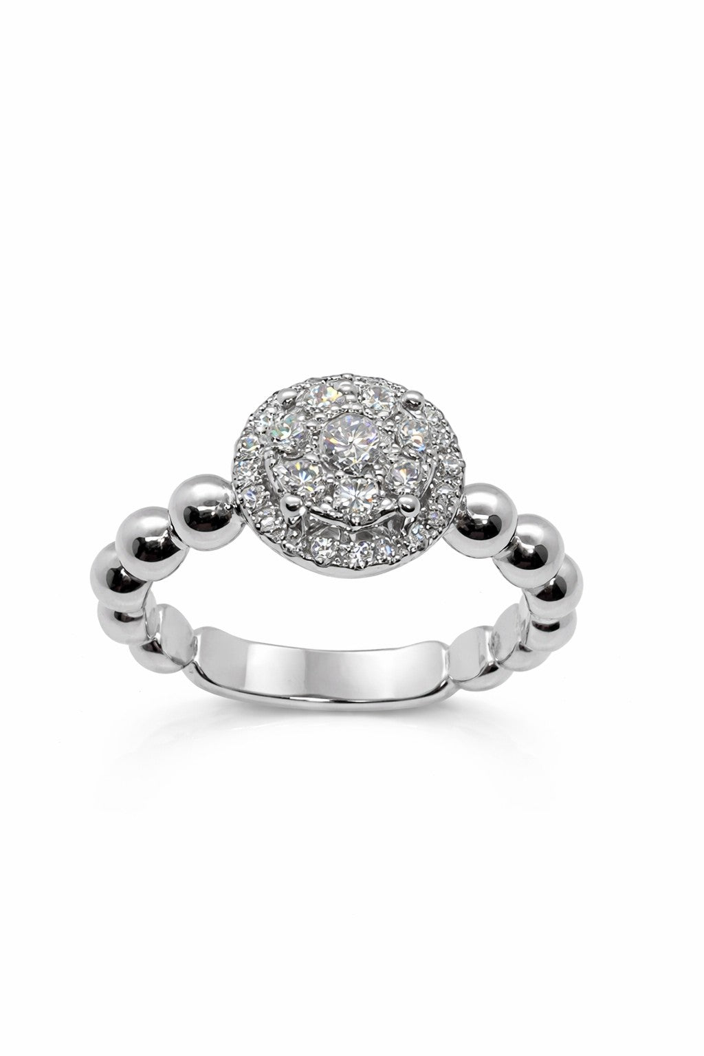 18 kt Witgouden Ring met Diamant 0,569 ct Tw/VS1 – Damaso