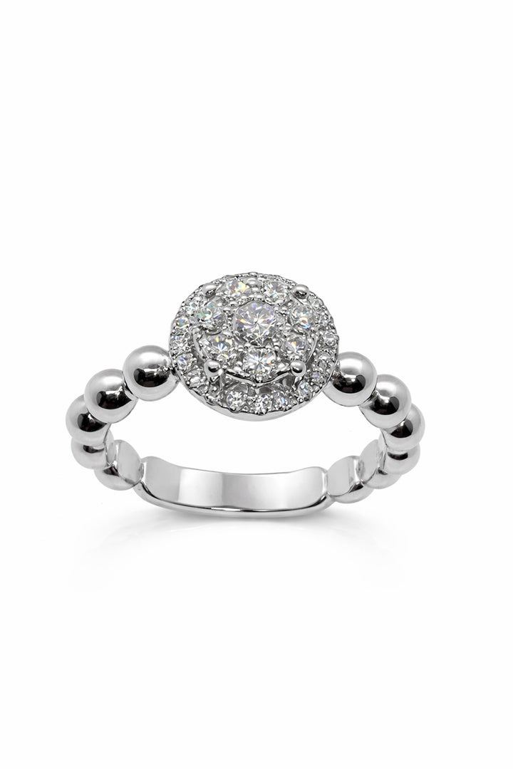 18 kt Witgouden Ring met Diamant 0,569 ct Tw/VS1 – Damaso