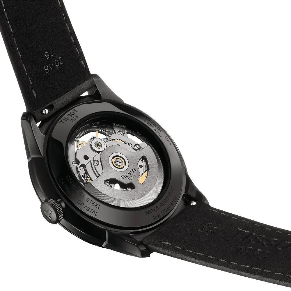 Tissot T-Classic T1398361626100 Chemin Des Tourelles Squelette Horloge zwart