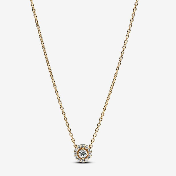 Pandora Halsketting met hanger met ronde halo en pavé 363548C01