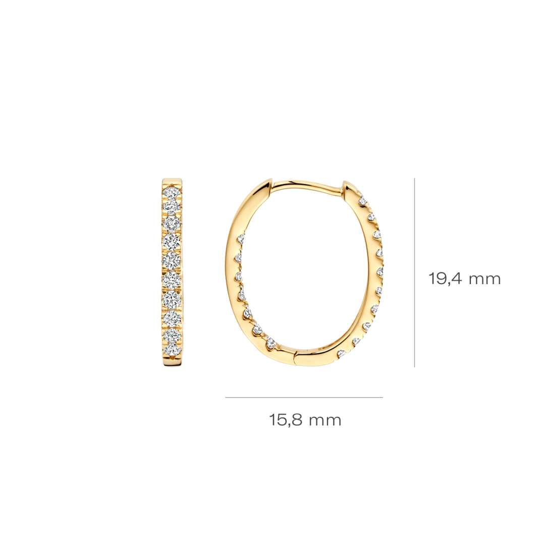 Blush Lab Diamonds Oorringen LG7014Y 2 x 0.44 ct