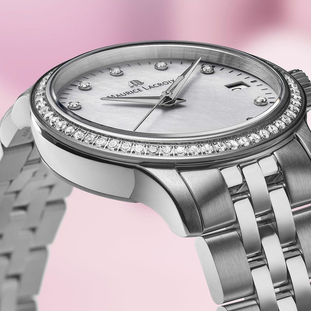 Maurice Lacroix 1975 Lady Quartz 33mm met Diamant – 751006-SD502-170-1