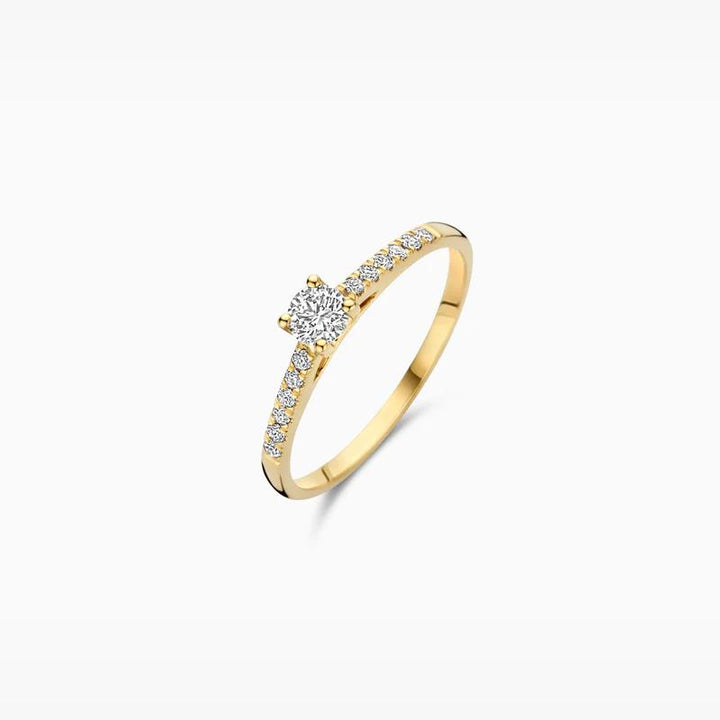 Blush Lab Diamonds Ring LG1017Y 0.20 &amp; 0.12 ct