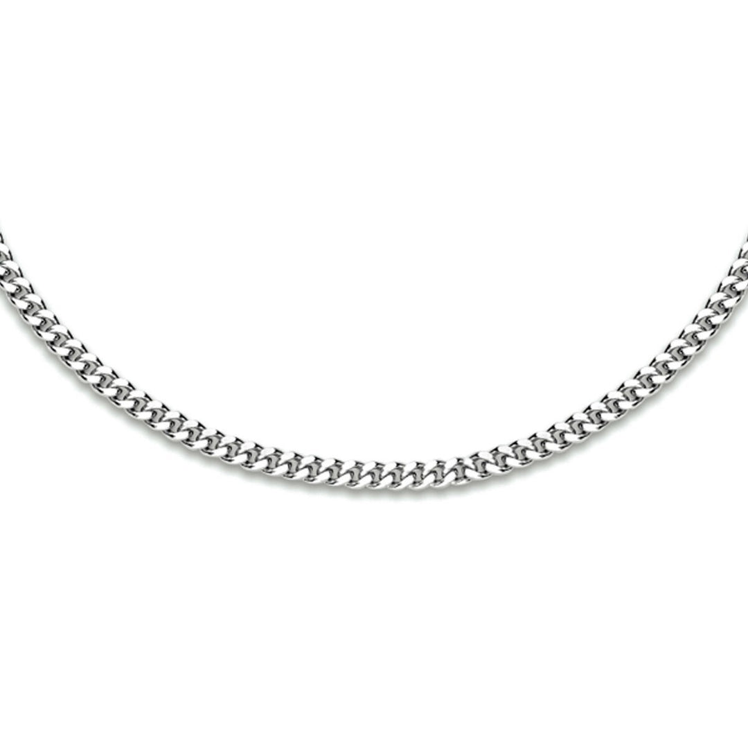 Zilveren collier geslepen gourmette 1,9 mm – 40 cm