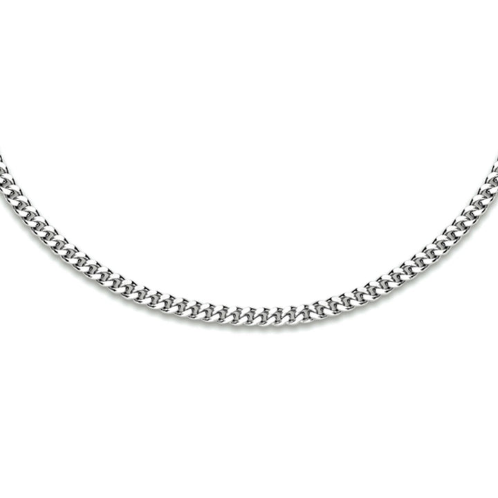 Zilveren collier geslepen gourmette 1,9 mm – 40 cm