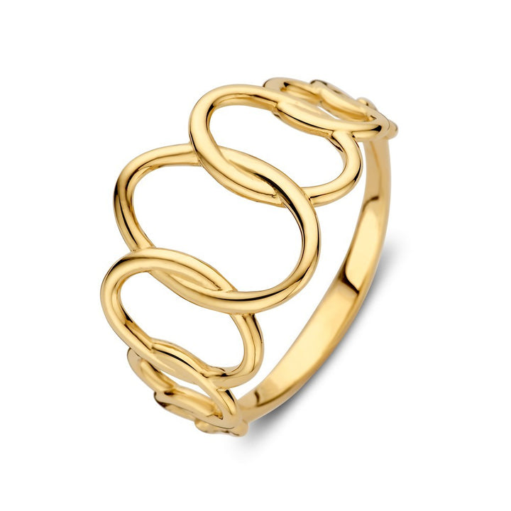 Ring Geelgoud – Speels Open Design RC107924