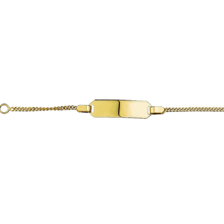 14 kt graveerarmband 13-15 cm