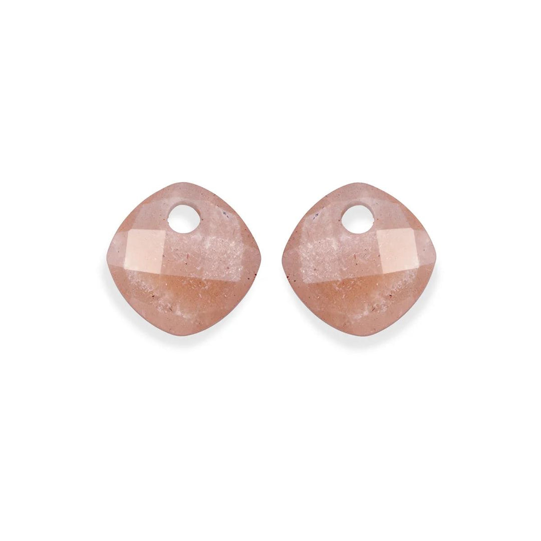 Earstones | Cushion Cut Sunstone EAGEM58-CC
