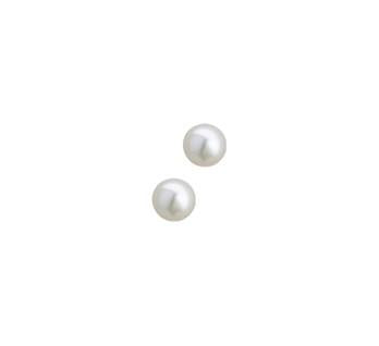 Zilveren oorstekers zoetwaterparel 7 mm