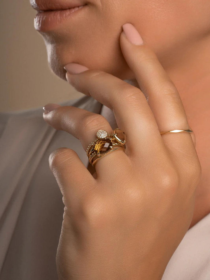 Twist Ring Moonstone | 9 karaat SRIG05-54