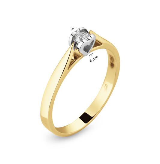 14 kt Ring - Say Yes! - 0.08ct