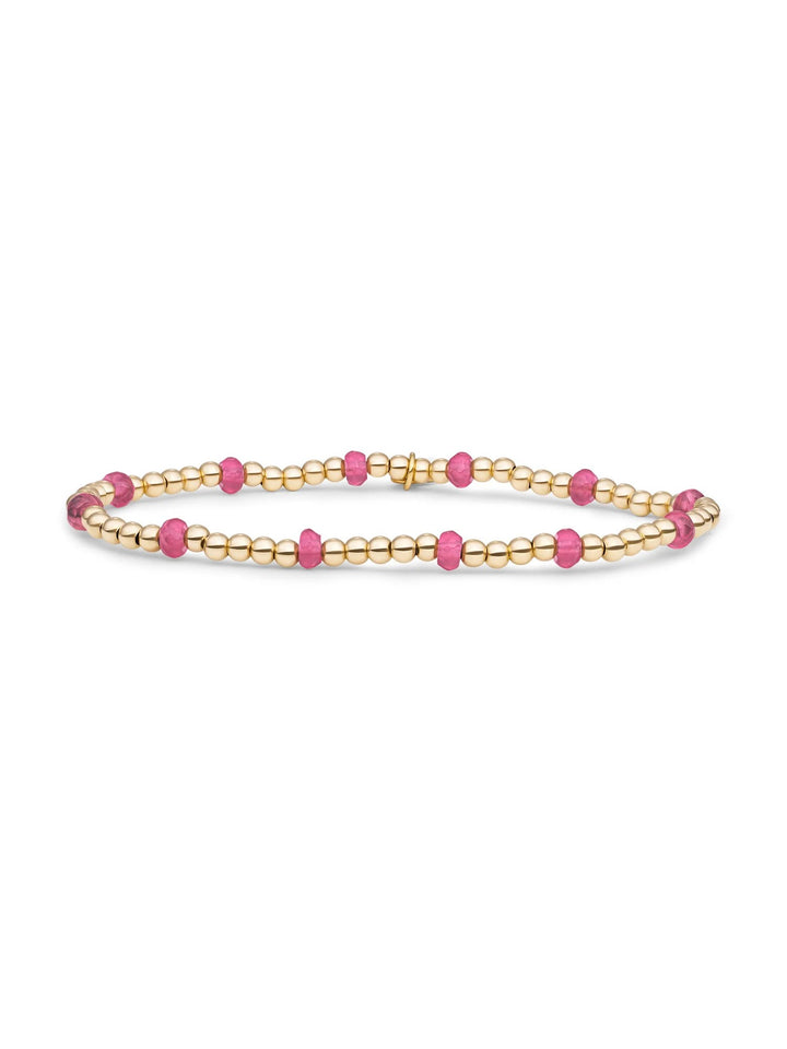 Sparkling Jewels Reverse Roundel Armband Candy Jade Gold Plated – SBG-GEM69-MIX-FCTRDL