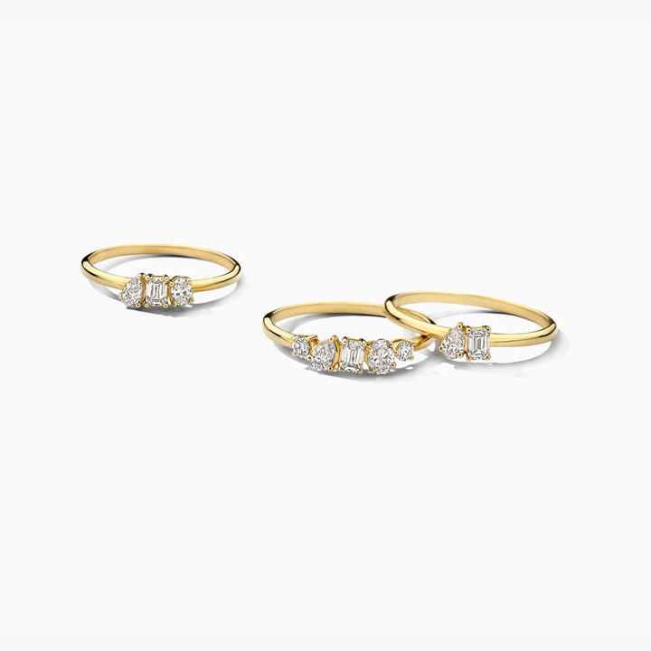 Lab Diamonds Ring 14 kt Geelgoud met Lab Grown Diamanten – LG1032Y