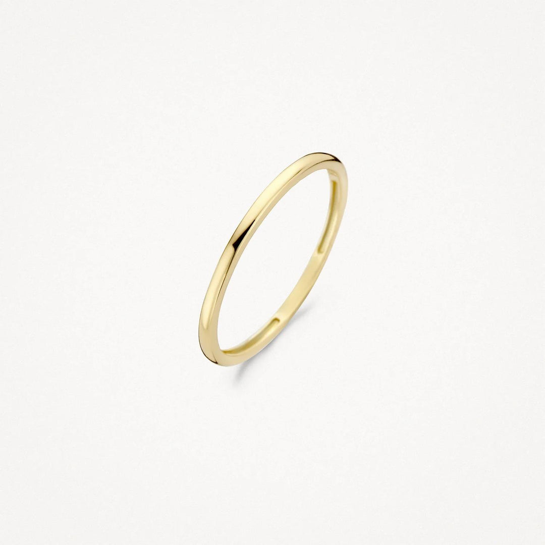 Blush ring glad 14k geelgoud