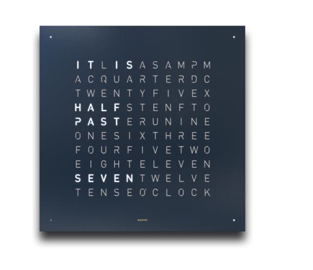 Qlocktwo Earth 45, Dutch, Universe Edition Midnight QT4NLMNPC