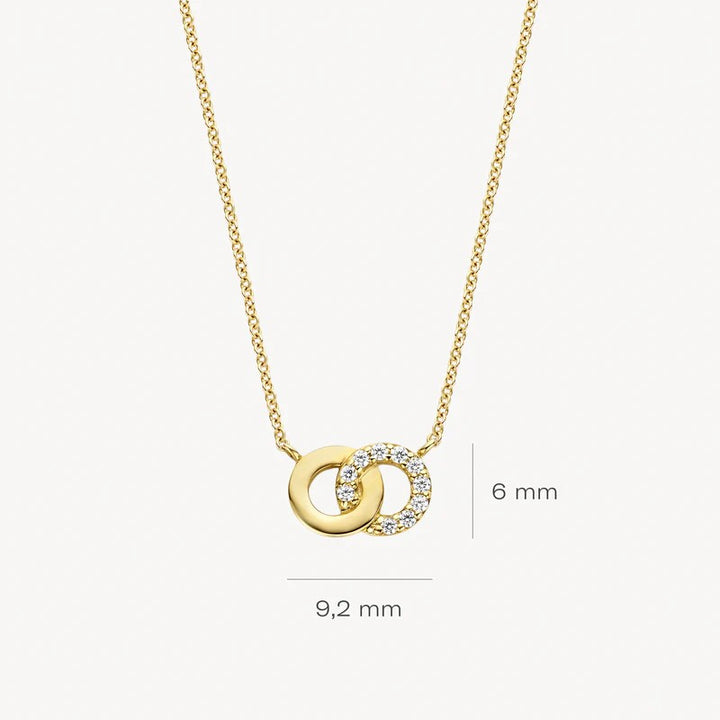 Collier 3126YZI - 14k Geelgoud met zirkonia