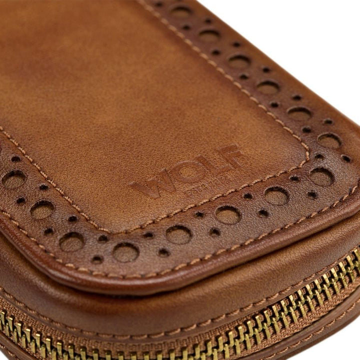 WOLF1834 Brogue 2 Piece Watch Zip Case – 443406