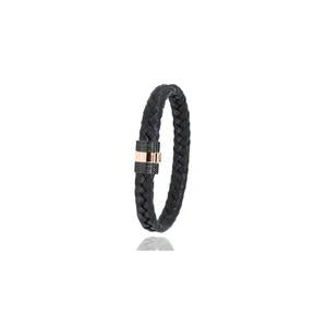 albanu armband cheval (paardenhaar) 18 kt goud  en stalen sluiting 607 CHM OR