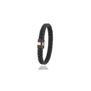 albanu armband cheval (paardenhaar) 18 kt goud  en stalen sluiting 607 CHM OR