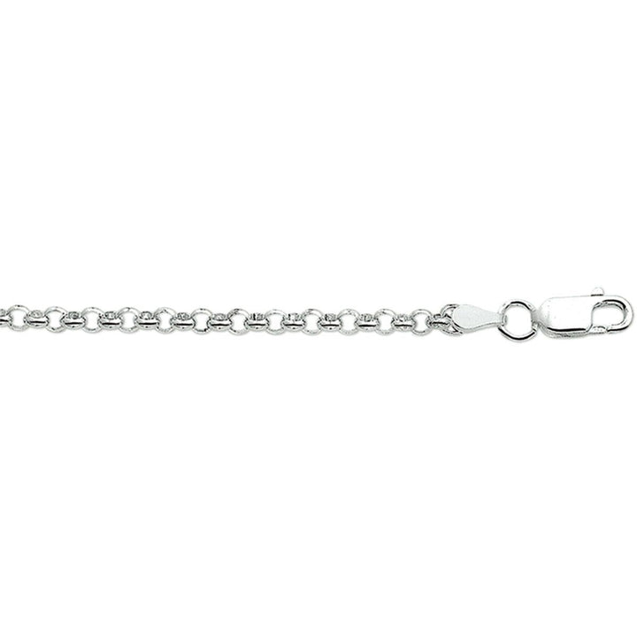 Zilveren jasseron collier 3,0 mm 70 cm