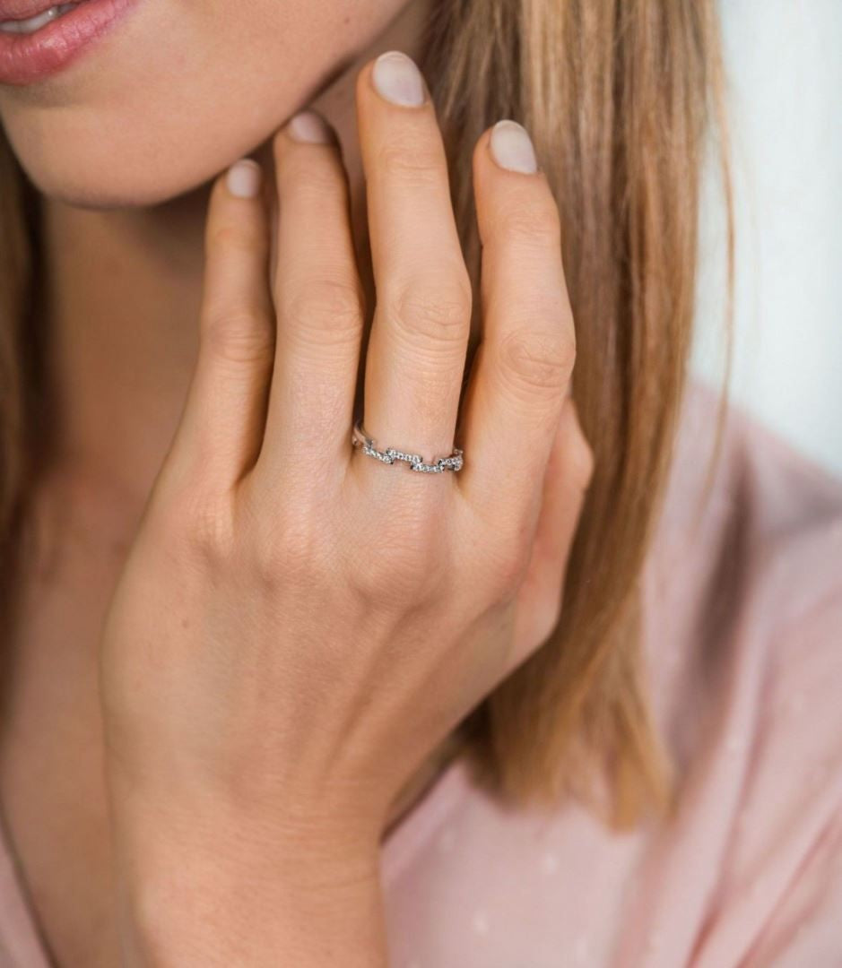 Zinzi zilveren ring met zirkonia ZIR1959