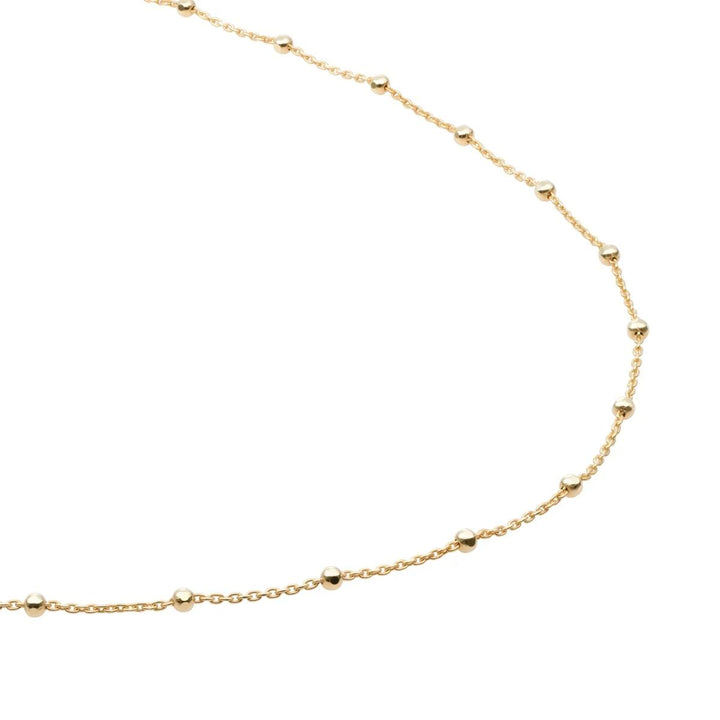 Sparkling Jewels faceted Ball Chain gold plated - Silver SN-SBG-045