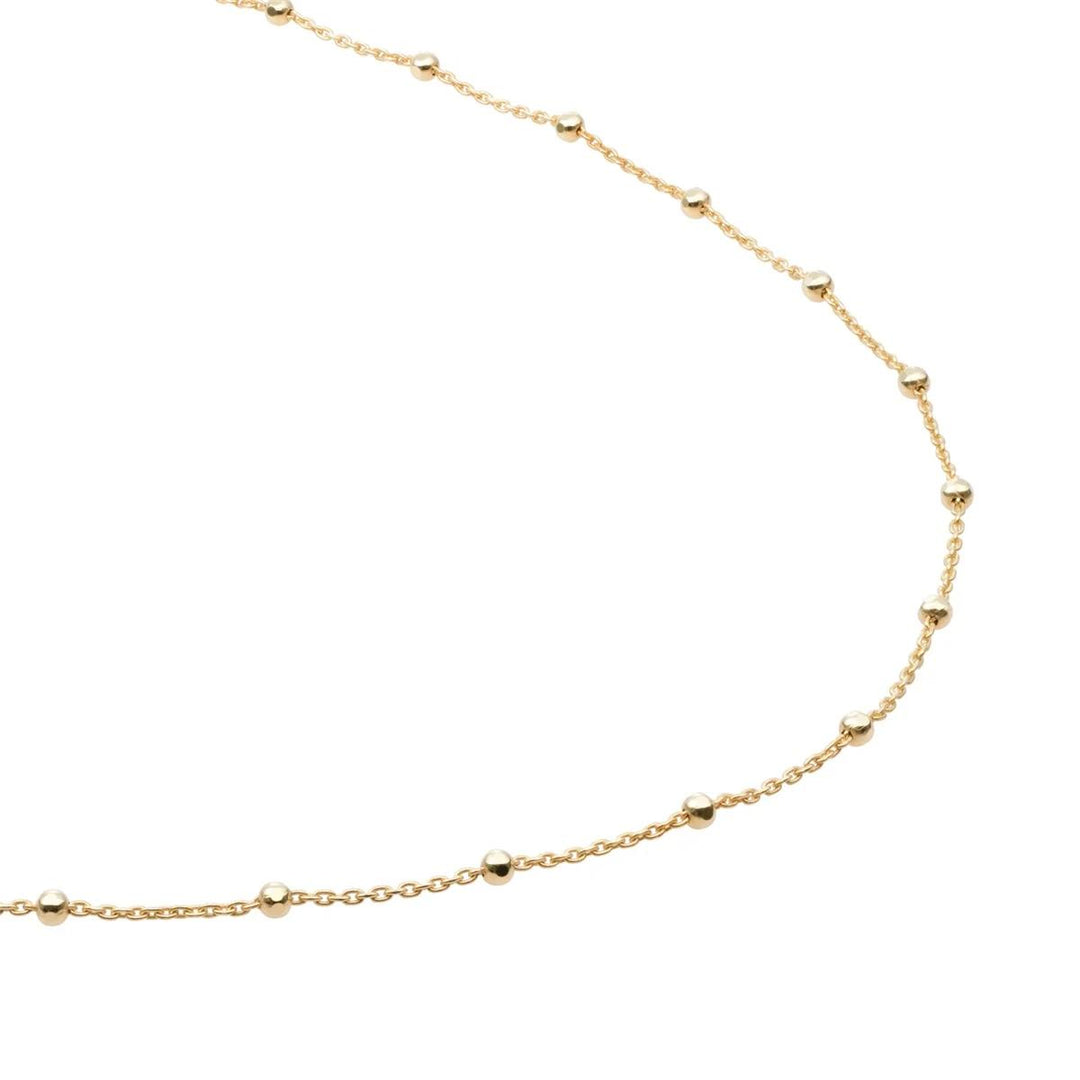Sparkling Jewels faceted Ball Chain gold plated - Silver SN-SBG-045