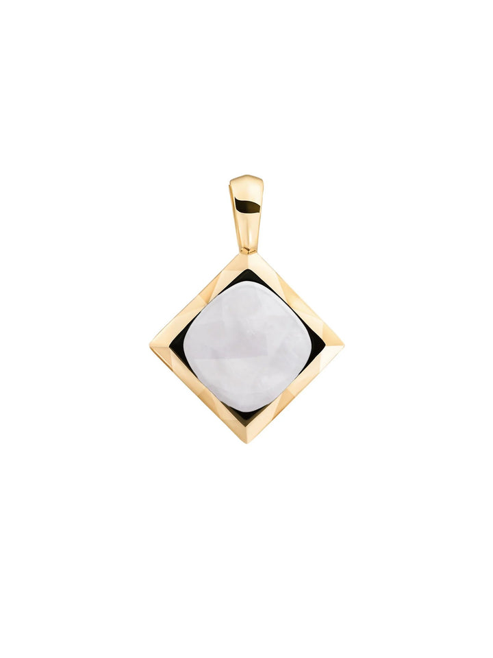 Sparkling Jewels Cushion Cut Pendant Moonstone Gold Plated – SPG32-G54