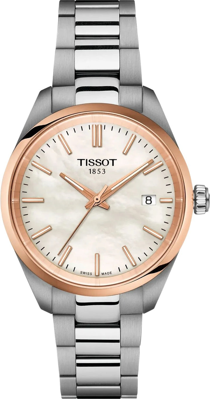 Tissot PR 100 34mm Parelmoer – Dameshorloge T150.210.21.111.00