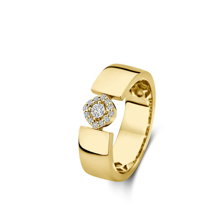 Salina ring in 18 Kt geel goud met diamanten 068007A