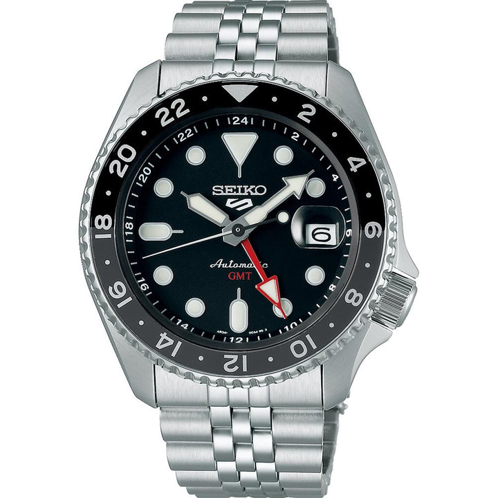 Seiko 5 Sports GMT SSK001K1 automatisch herenhorloge zwart