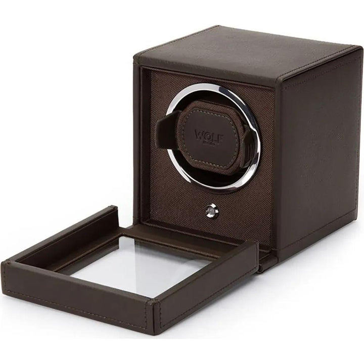 WOLF 1834 Cub watch winder with cover bruin 461103