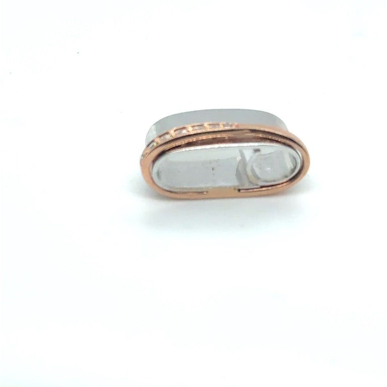 14 kt hanger Eclat rose wit met Diamant 0.08ct G/Hsi